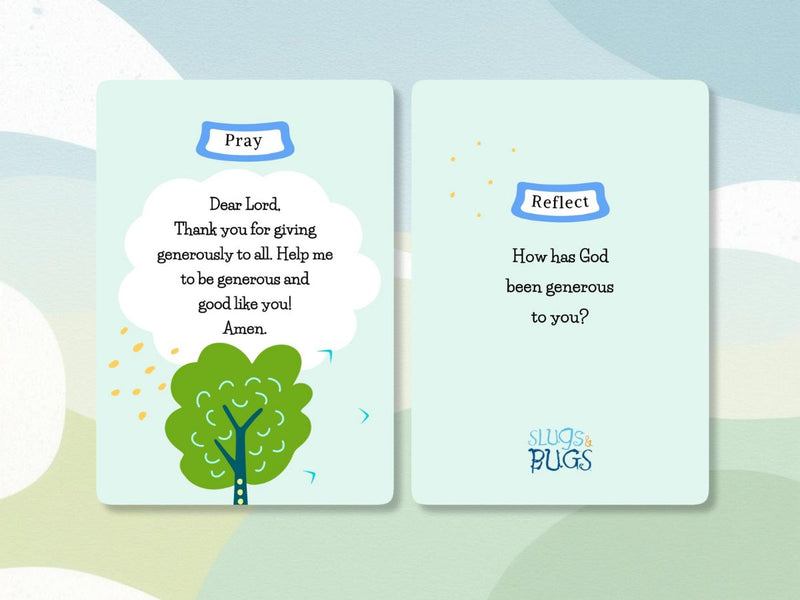 Slugs & Bugs Prayer and Reflection Cards