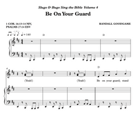 Be On Your Guard Sheet Music - Sing the Bible Vol. 4