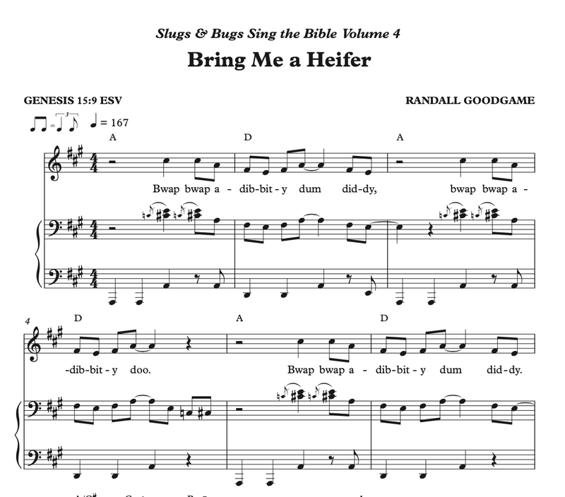 Bring Me A Heifer Sheet Music - Sing the Bible Vol. 4