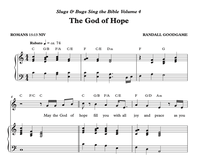 The God of Hope Sheet Music - Sing the Bible Vol. 4