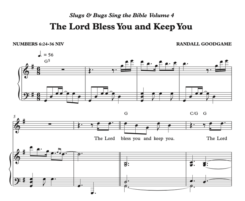 The Lord Bless And Keep You Sheet Music - Sing the Bible Vol. 4